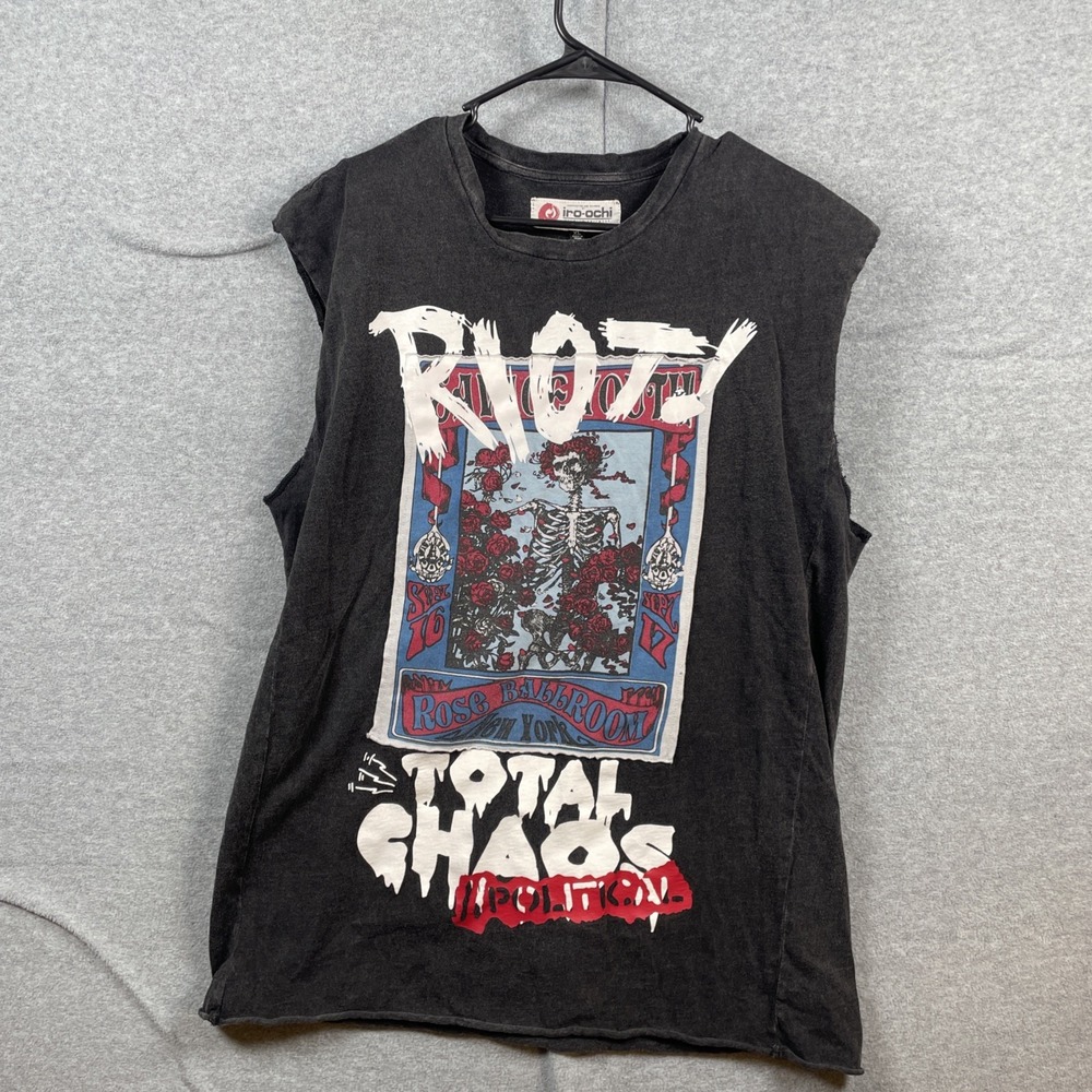 IRO OCHI Tank Top Savage Youth, Riot, Total Chaos MENS Size XLarge Patches Punk